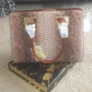 Snake skin purse